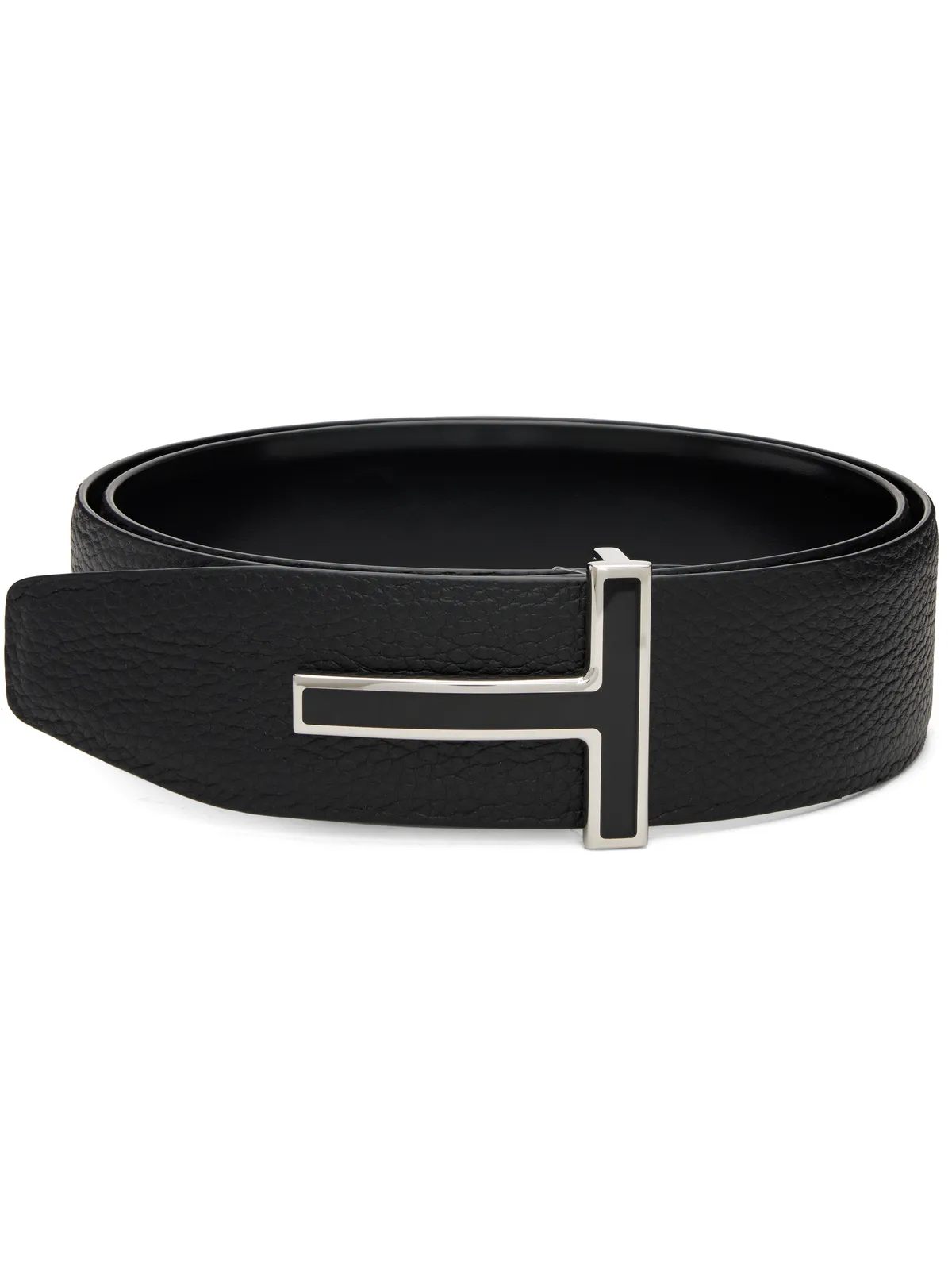 TOM FORD Enamel Buckle T リバーシブル レザーベルト - 画像1