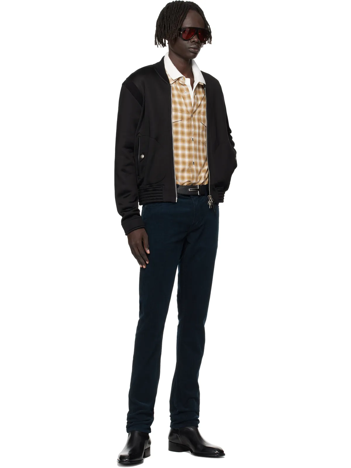 TOM FORD Enamel Buckle T リバーシブル レザーベルト - 画像2