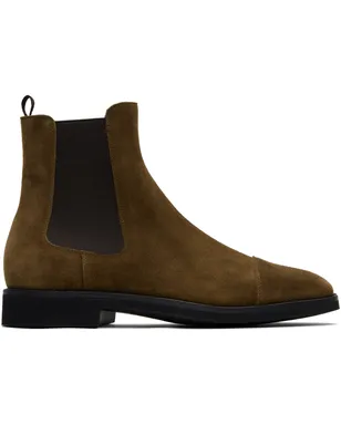 TOM FORD Light Sole スエード チェルシーブーツ - サムネイル1
