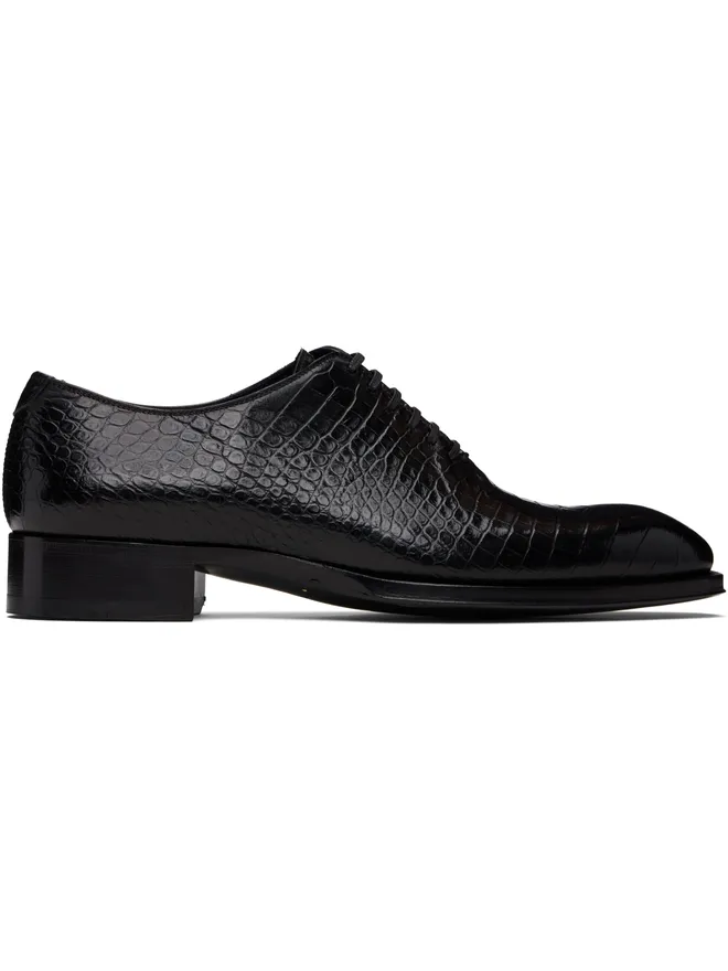 TOM FORD TOM FORD Shiny Printed Croc Elkan オックスフォードの商品画像