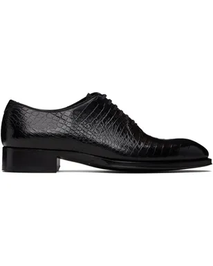 TOM FORD Shiny Printed Croc Elkan オックスフォード - サムネイル1