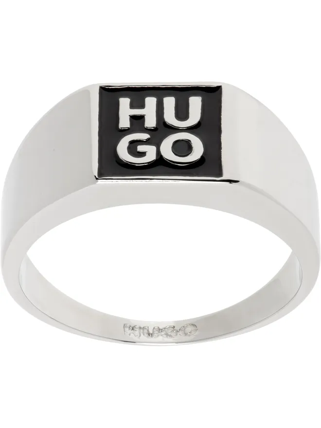 Hugo Hugo エナメル ロゴ リングの商品画像