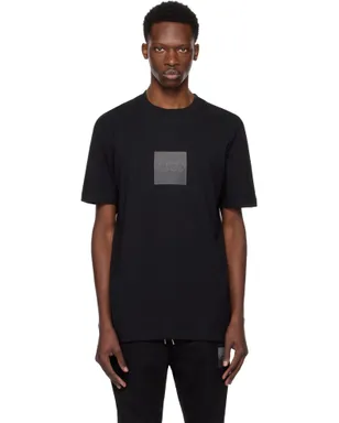 Hugo Split Logo コットンジャージ Tシャツ - サムネイル1