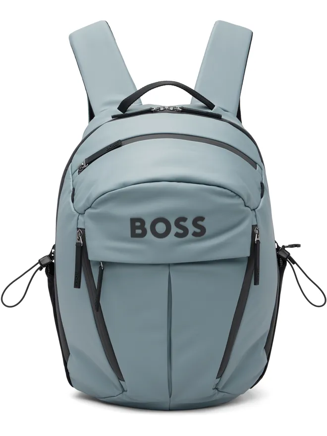 BOSS BOSS フェイクレザー ロゴ バックパックの商品画像