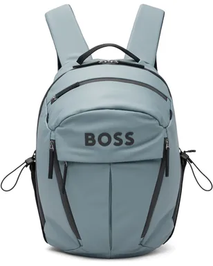BOSS フェイクレザー ロゴ バックパック - サムネイル1