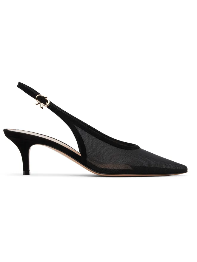 Gianvito Rossi Gianvito Rossi ブラック スリングバック 55 ヒールの商品画像