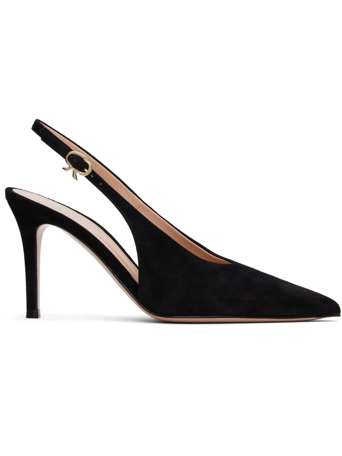 Gianvito Rossi ブラック Robbie スリングバックヒール - 画像1