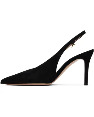 Gianvito Rossi ブラック Robbie スリングバックヒール - サムネイル3