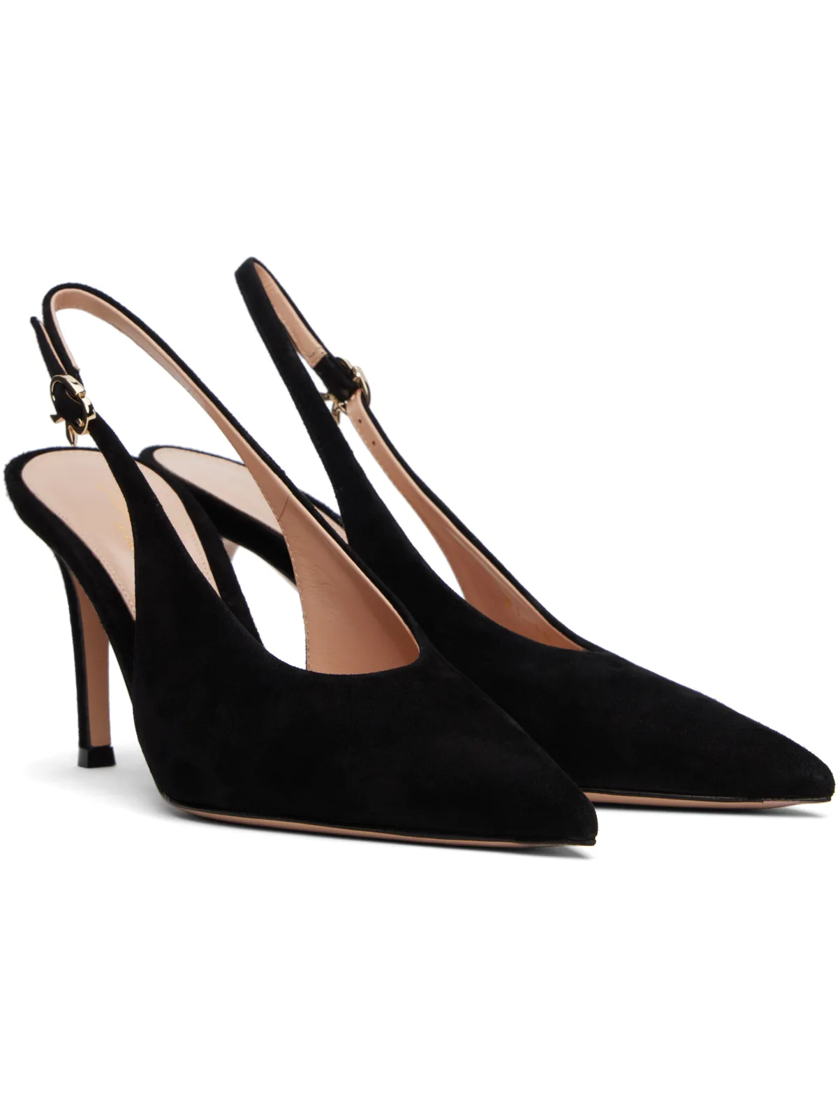 Gianvito Rossi ブラック Robbie スリングバックヒール - 画像4