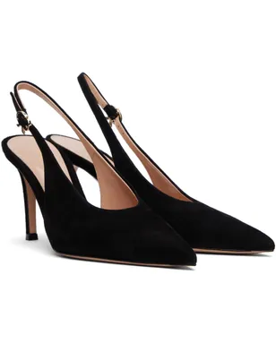 Gianvito Rossi ブラック Robbie スリングバックヒール - サムネイル4