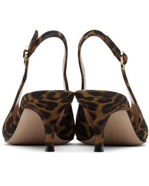 Gianvito Rossi ブラウン＆ブラック Robbie Sling 55 ヒール - サムネイル2