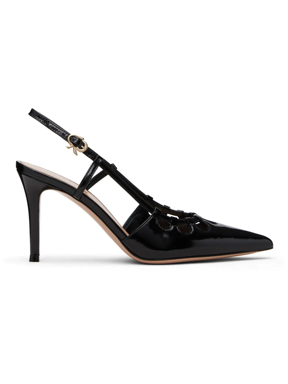 Gianvito Rossi ブラック Eloise 85 ヒール - 画像1