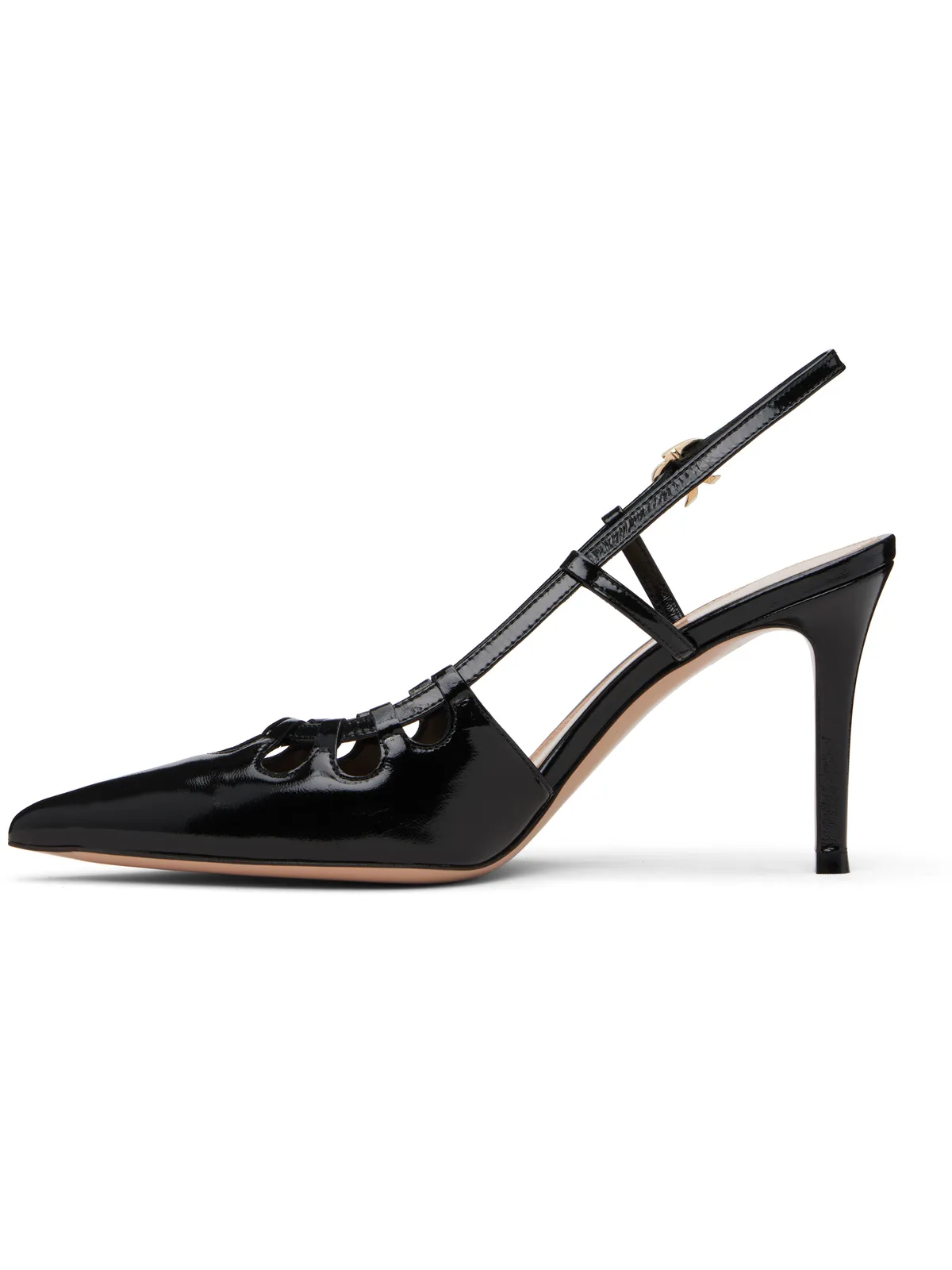 Gianvito Rossi ブラック Eloise 85 ヒール - 画像3