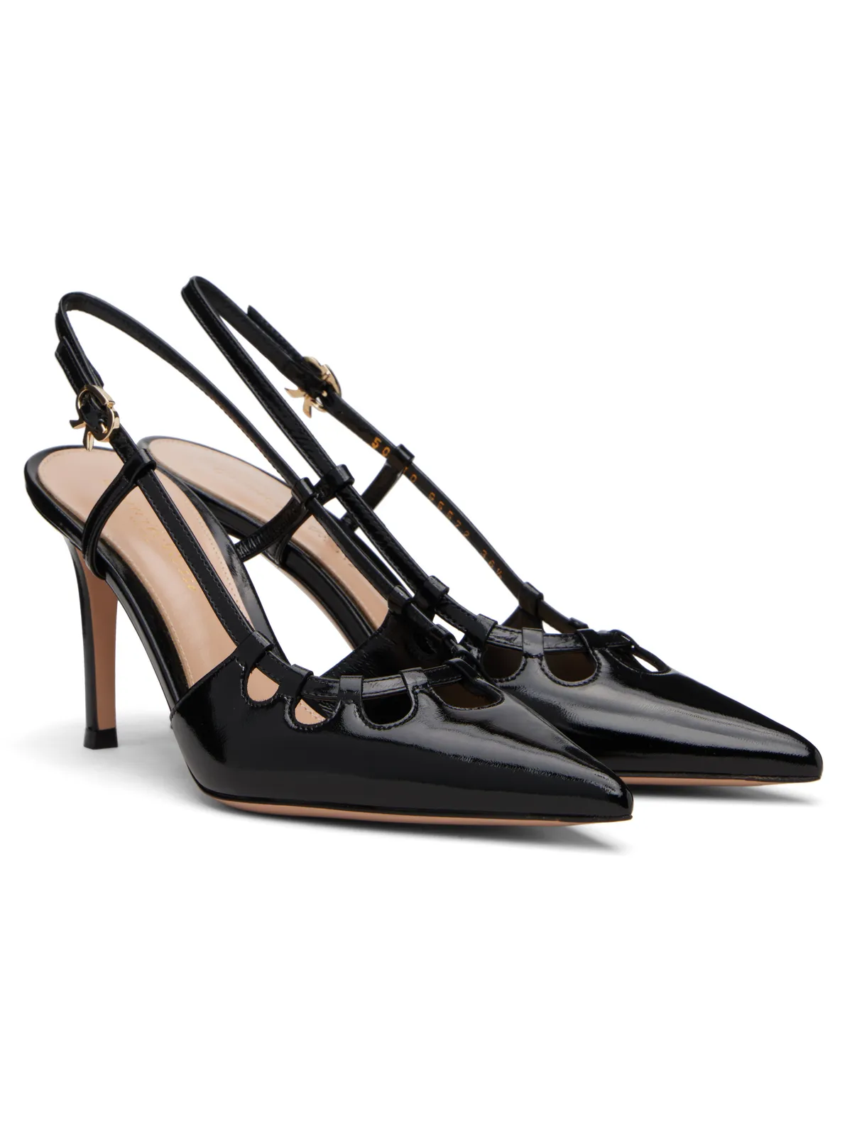 Gianvito Rossi ブラック Eloise 85 ヒール - 画像4