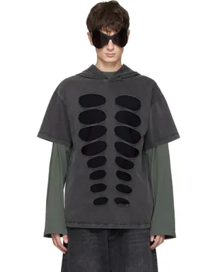 AVAVAV カットアウト フード付きTシャツ - サムネイル1