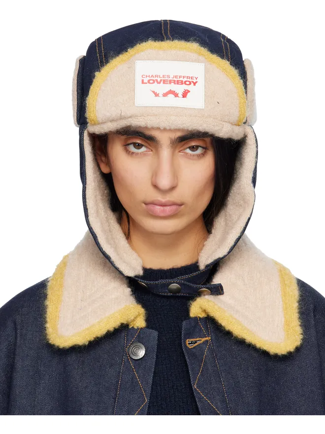 Charles Jeffrey LOVERBOY Charles Jeffrey LOVERBOY ニットパッチ トラッパ― ハットの商品画像