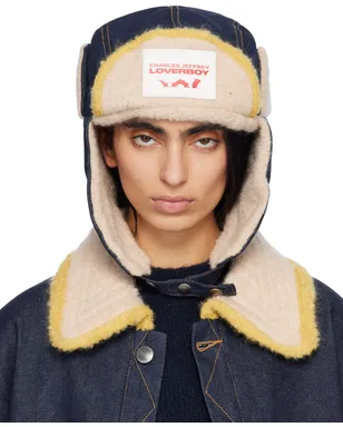 Charles Jeffrey LOVERBOY ニットパッチ トラッパ― ハット - サムネイル1