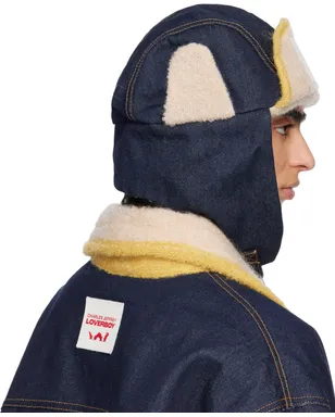 Charles Jeffrey LOVERBOY ニットパッチ トラッパ― ハット - サムネイル3