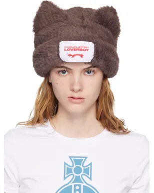 Charles Jeffrey LOVERBOY Fluffy Chunky Ears ビーニー - サムネイル1