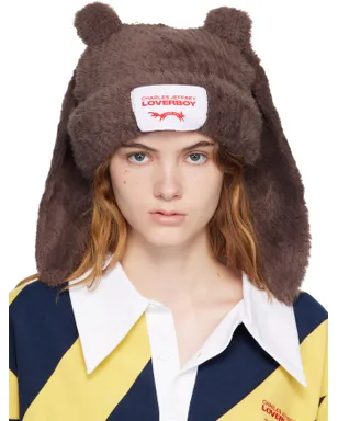 Charles Jeffrey LOVERBOY Fluffy Chunky Rabbit ビーニー - サムネイル1