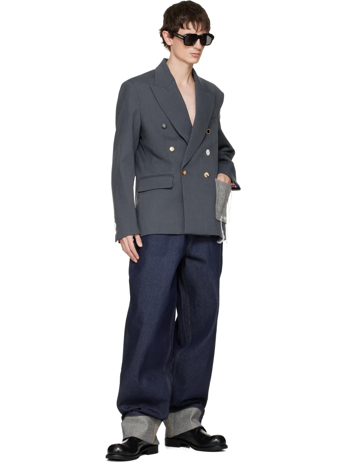 Charles Jeffrey LOVERBOY Edinburgh テーラードジャケット - 画像4