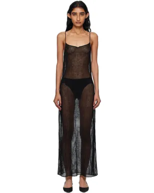The Frankie Shop Sienna セミシアー リブ マキシワンピース - サムネイル1