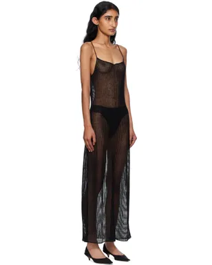 The Frankie Shop Sienna セミシアー リブ マキシワンピース - サムネイル2