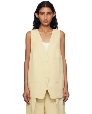 The Frankie Shop Melrose リネン ベスト - サムネイル1