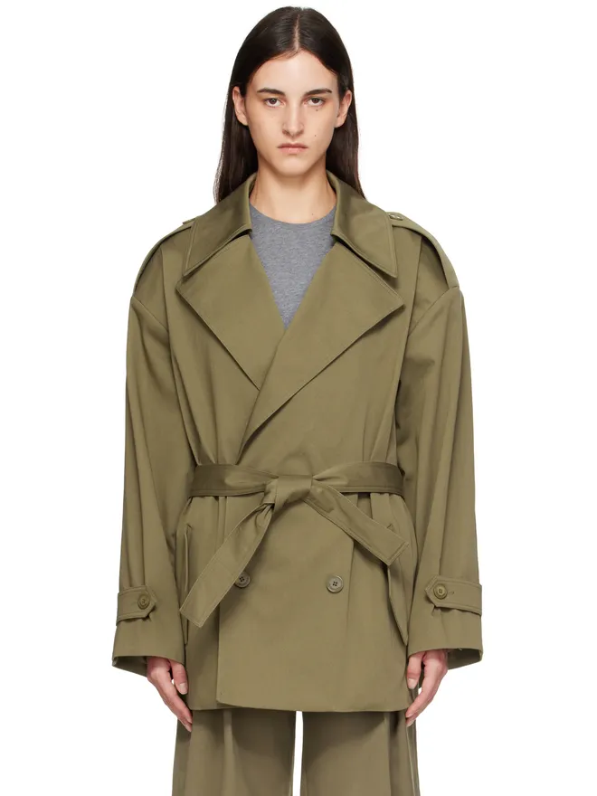 The Frankie Shop The Frankie Shop Zurich オーバーサイズ ショート トレンチコートの商品画像