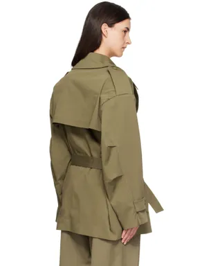 The Frankie Shop Zurich オーバーサイズ ショート トレンチコート - サムネイル3