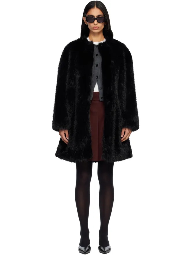 Max Mara Max Mara Eros フェイクファー コートの商品画像