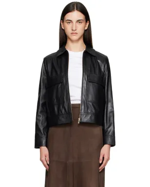 Max Mara Nepet レザージャケット - サムネイル1