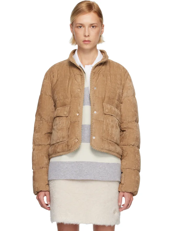 Moncler Moncler Essarts Braided Trim コーデュロイ ショート ダウンジャケットの商品画像