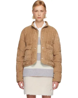 Moncler Essarts Braided Trim コーデュロイ ショート ダウンジャケット - サムネイル1