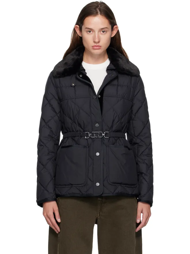Moncler Moncler Cygne フェイクファートリム ショート ダウンジャケットの商品画像