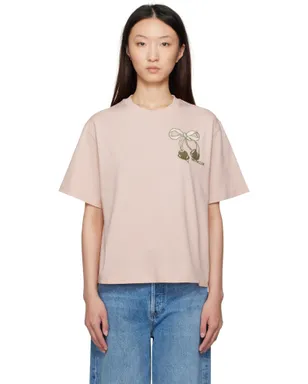 Moncler Embroidered Cherry ロゴ コットン Tシャツ - サムネイル1