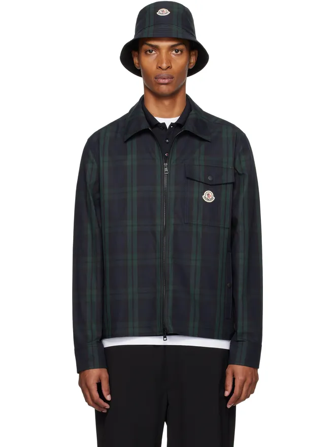 Moncler Moncler チェック コットン ギャバジン シャツの商品画像
