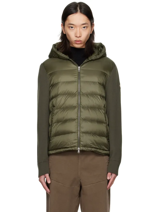 Moncler Moncler パデッド ウール ジップアップ ダウンフーディの商品画像