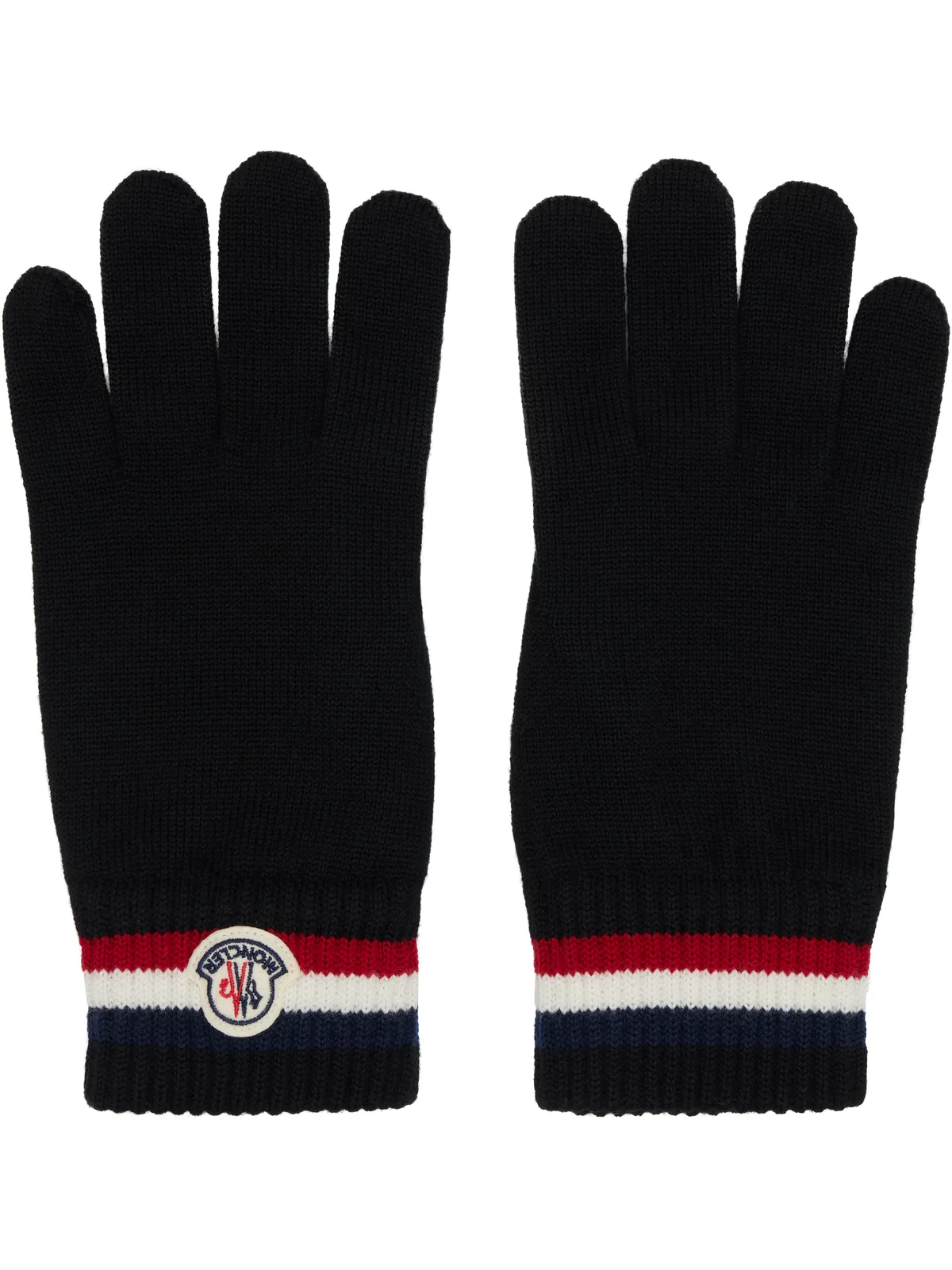 Moncler トリコロール ウール グローブ - 画像1
