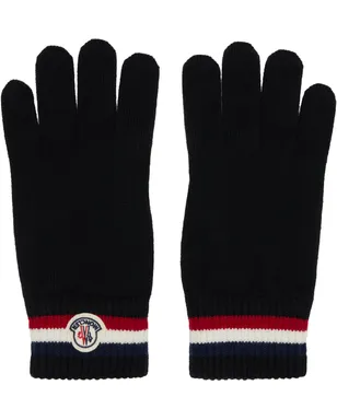 Moncler トリコロール ウール グローブ - サムネイル1