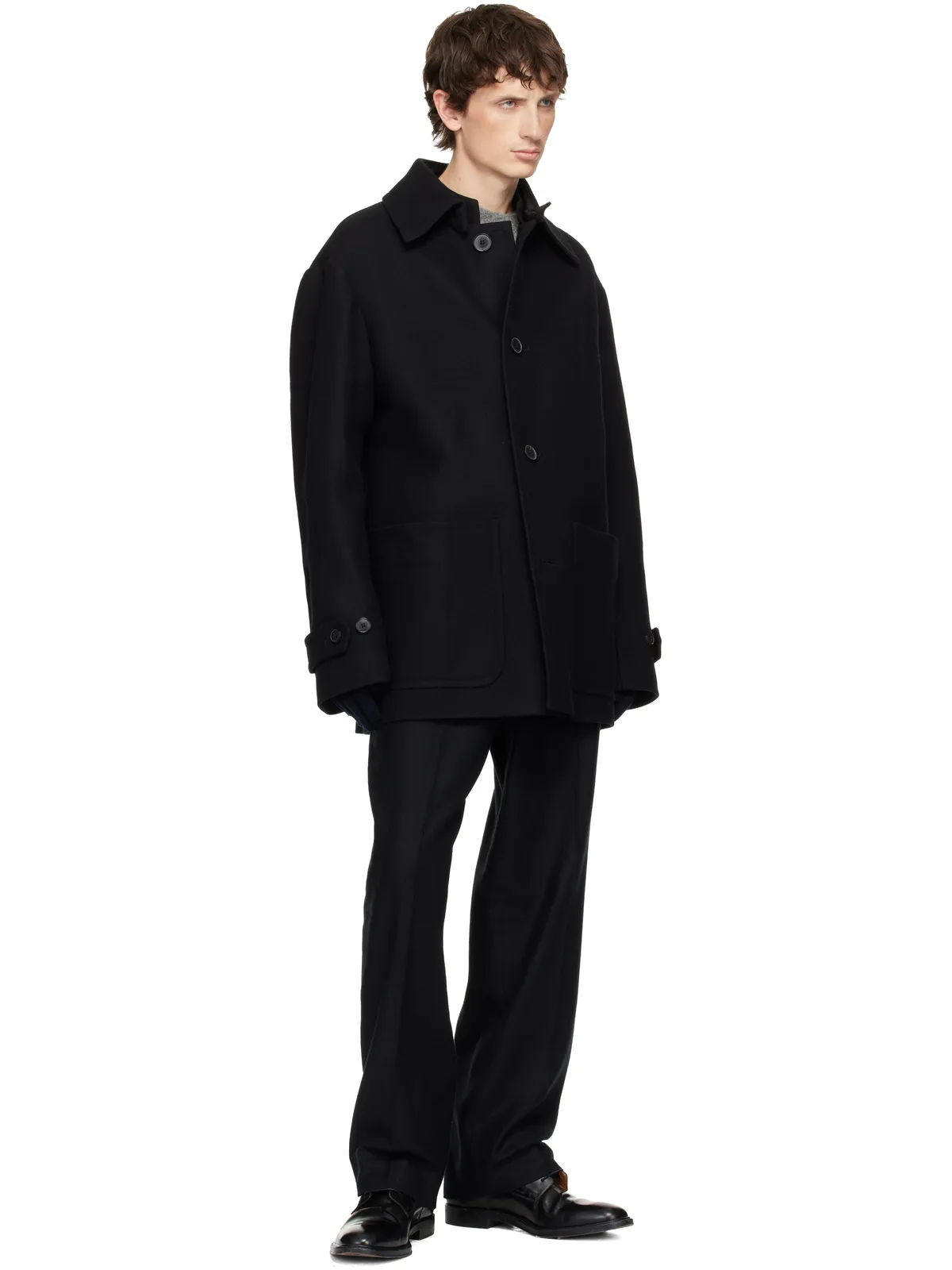 Moncler トリコロール ウール グローブ - 画像3