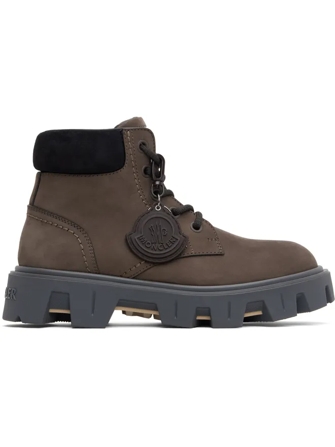 Moncler Moncler Peak City ヌバック＆スエード レースアップブーツの商品画像