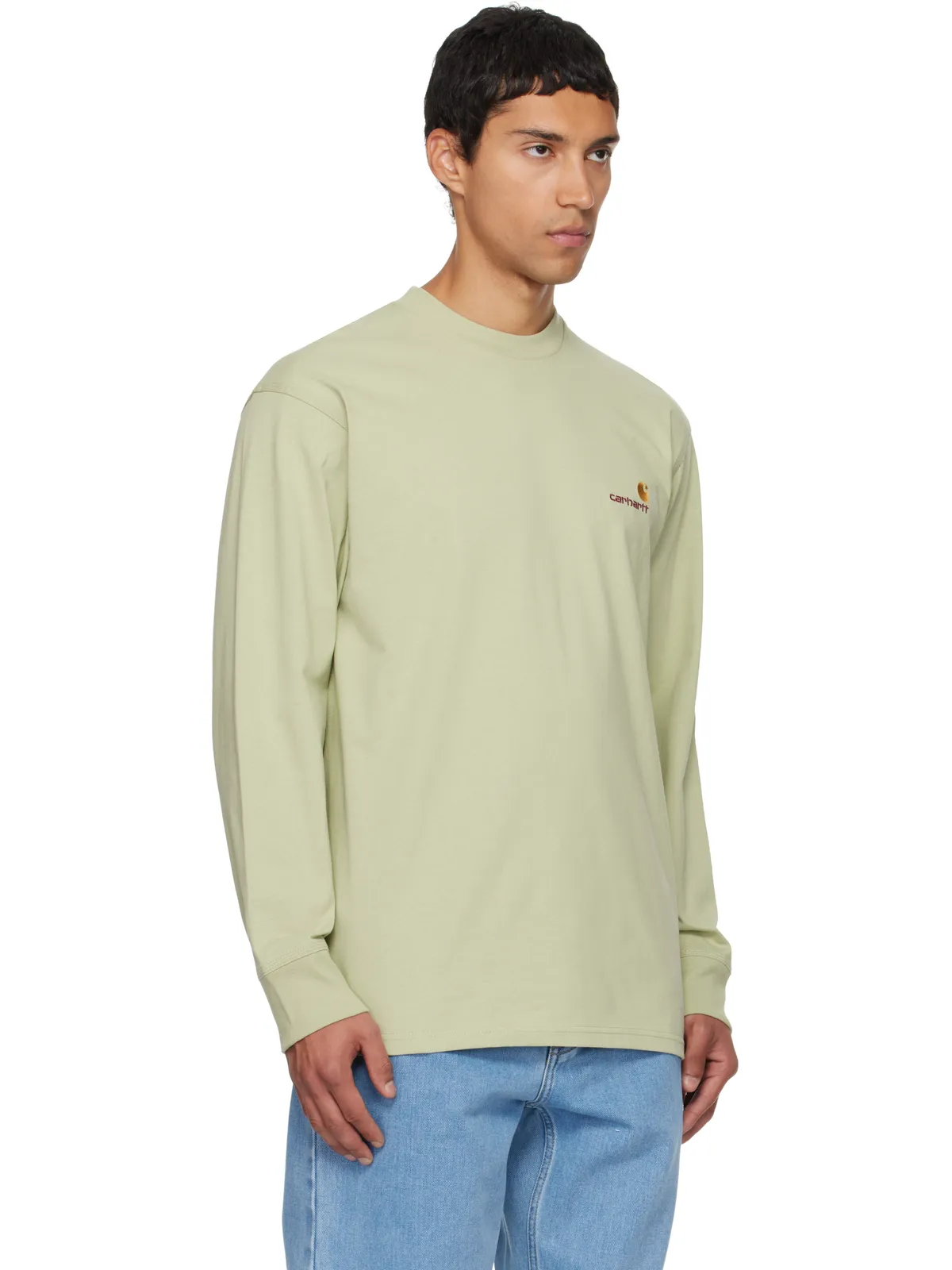 Carhartt Work In Progress American Script 長袖Tシャツ - 画像2