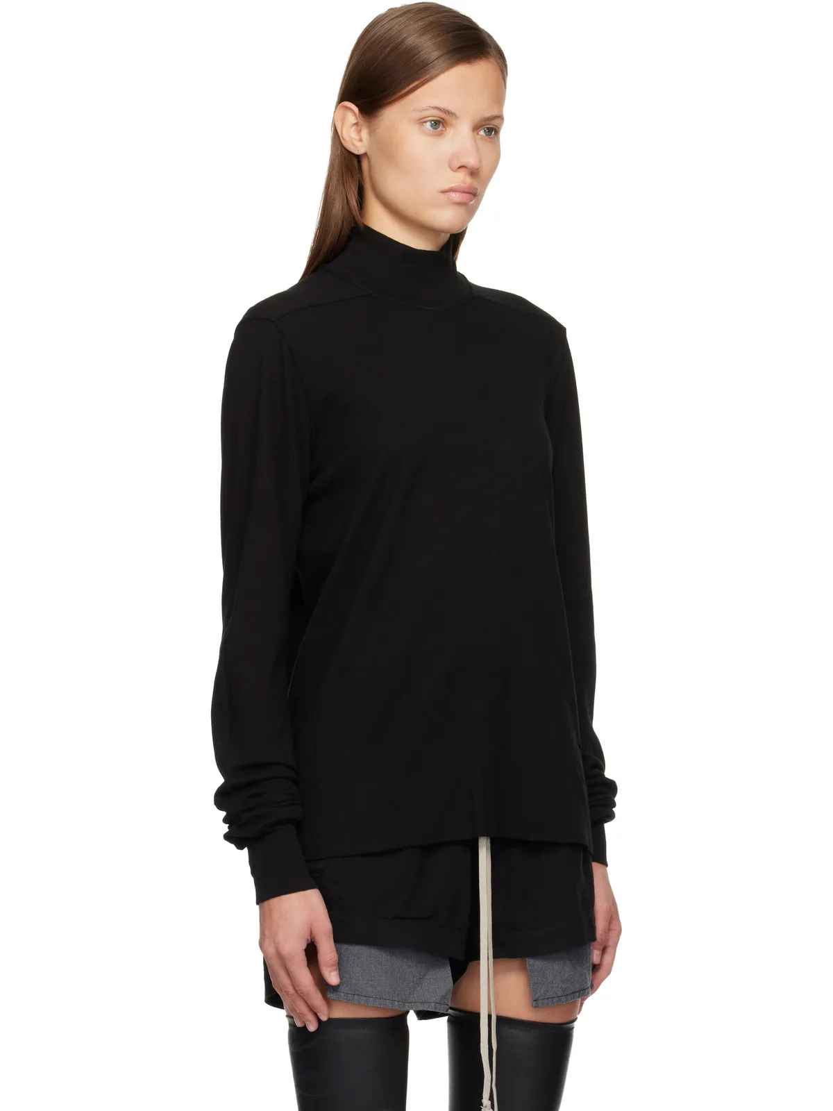 Rick Owens DRKSHDW Concordians Headon Dbl タートルネック - 画像2