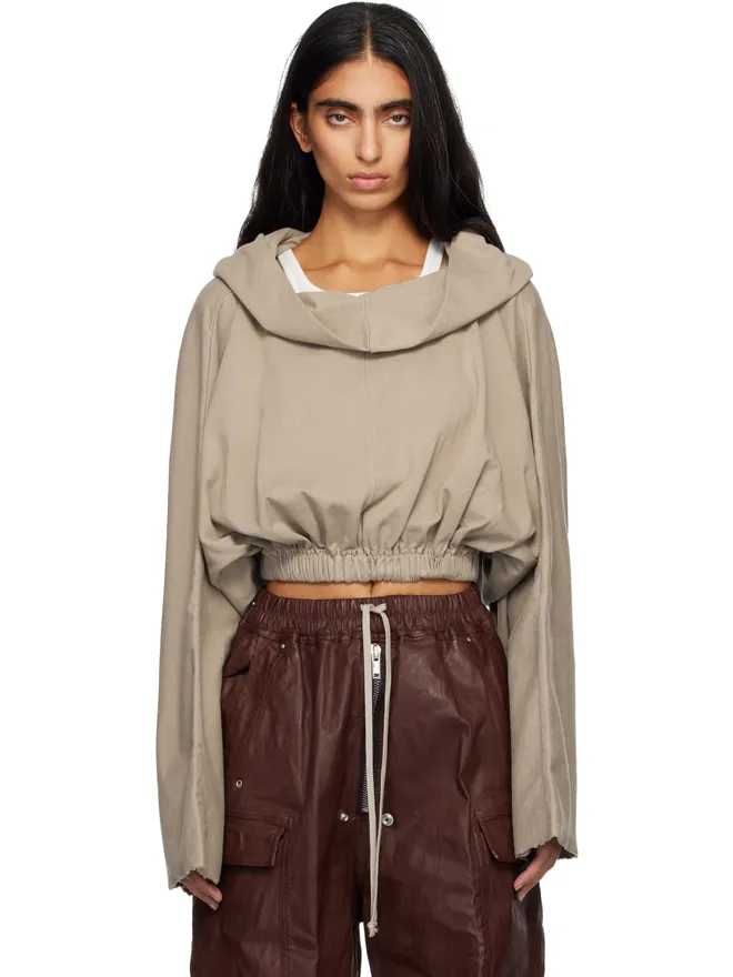 Rick Owens DRKSHDW Rick Owens DRKSHDW Concordians クロップド チュニック フーディの商品画像