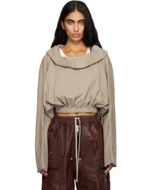 Rick Owens DRKSHDW Concordians クロップド チュニック フーディ - サムネイル1