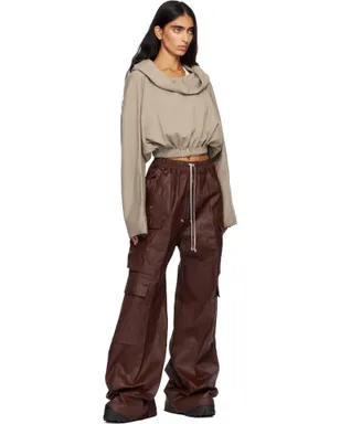 Rick Owens DRKSHDW Concordians クロップド チュニック フーディ - サムネイル4