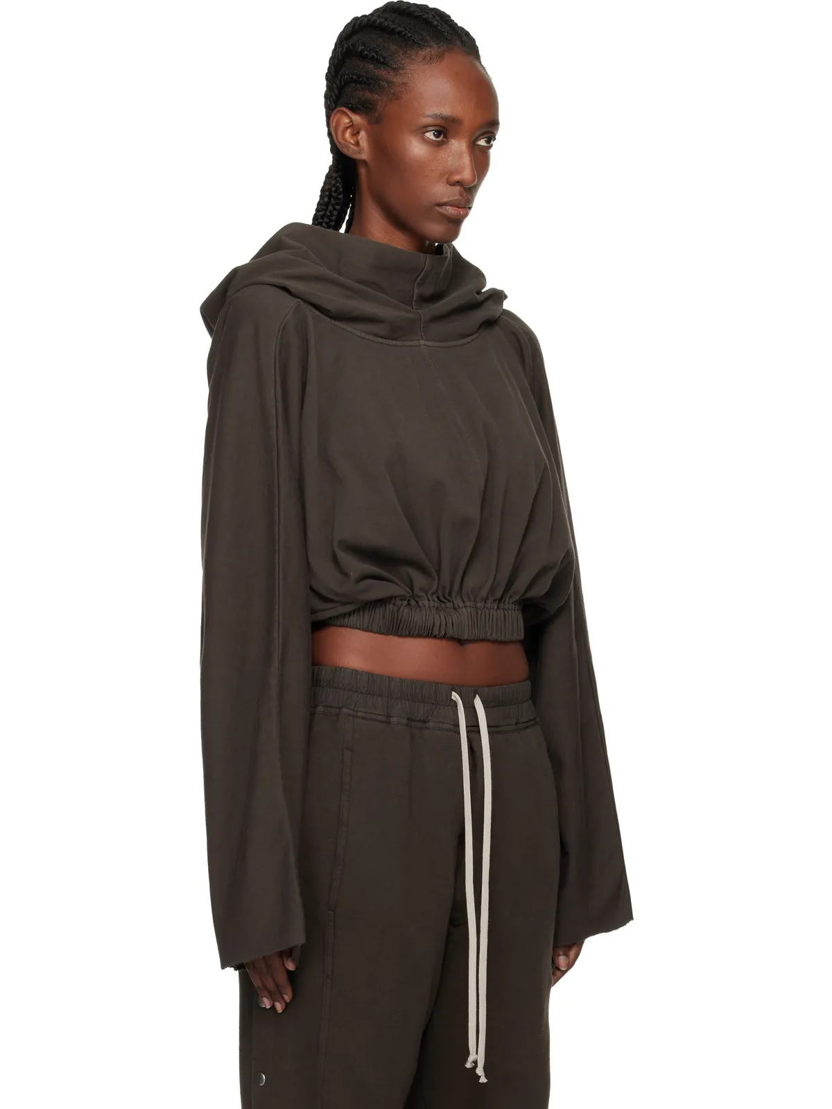 Rick Owens DRKSHDW Concordians クロップド フーディ - 画像2