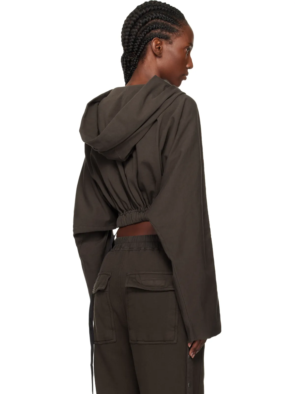 Rick Owens DRKSHDW Concordians クロップド フーディ - 画像3