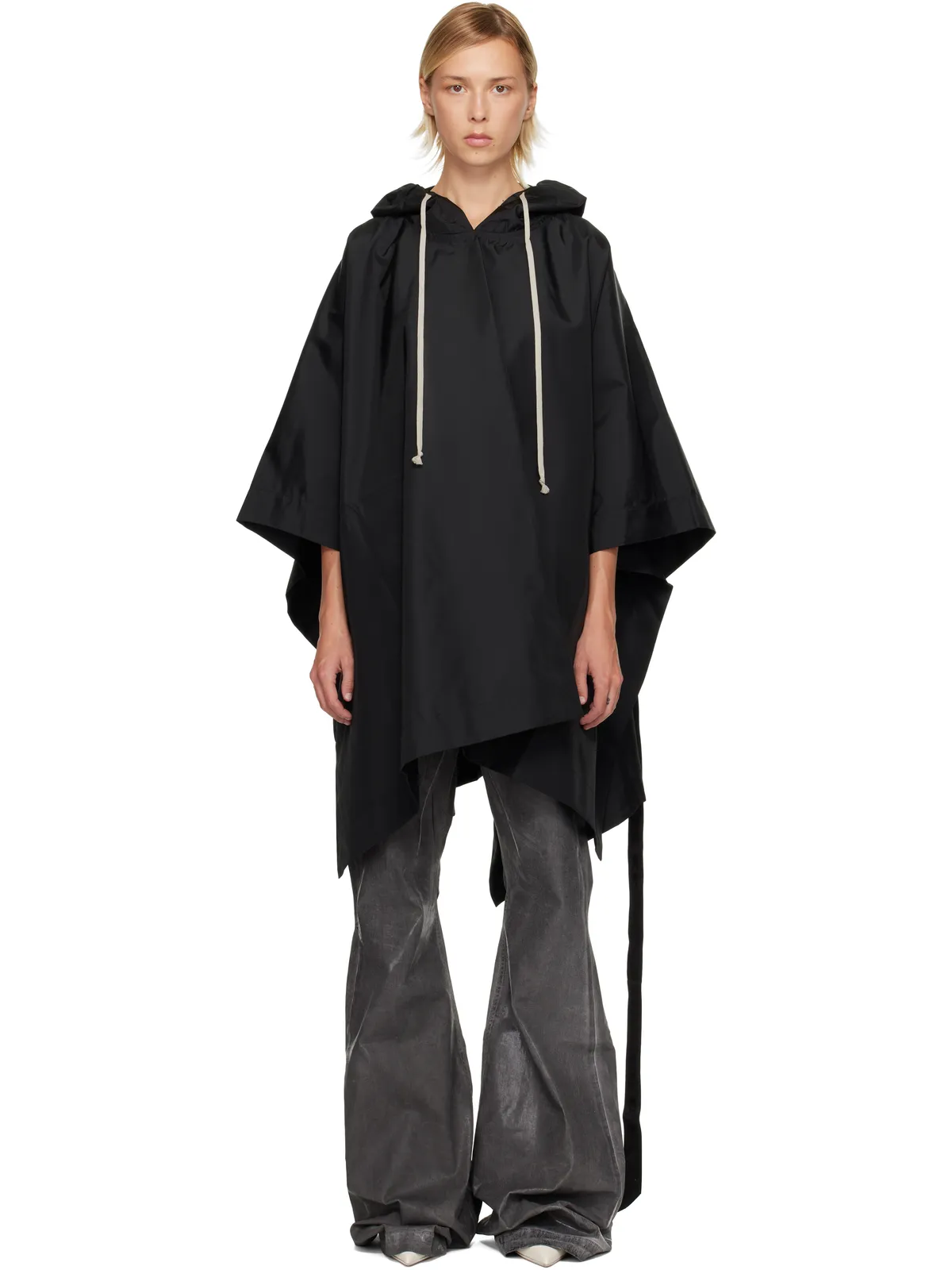 Rick Owens DRKSHDW Concordians ポンチョ フーディ - 画像1